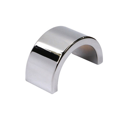 Urfic Siro Die Cast Cuff Cabinet Pull Handle (64mm c/c), Bright Chrome - 2035-72ZN1 BRIGHT CHROME