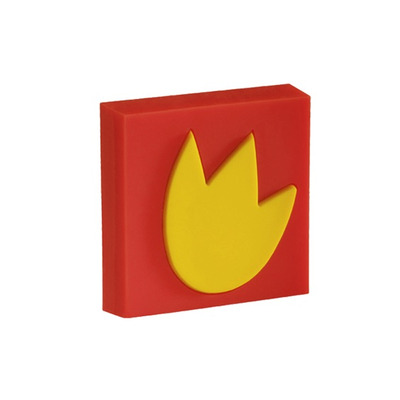 Urfic Siro Red Square Tulip Cabinet Knob - H15340RU9 RED SQUARE / TULIP
