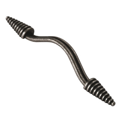 Urfic Siro Cone Ended Cabinet Pull Handle (128mm c/c), Antique Silver - 1543-189ZN29 ANTIQUE SILVER EFFECT