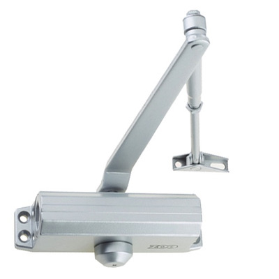 Zoo Hardware, Fixed Power Size 3 Overhead Door Closer, Silver - VDC003 SILVER