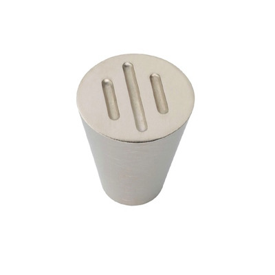 Urfic Round Grooved Cabinet Knob, Satin Nickel - M3-22-05 SATIN NICKEL