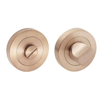 Access Hardware Novas Collection Bathroom Turn & Release, Satin Copper - B9010SCU SATIN COPPER