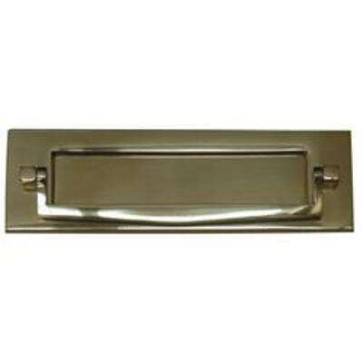 Victorian Postal Knocker Letter Plate  - Satin Chrome (SC)