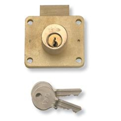 YALE 066 Cylinder Till Lock - 22mm PB KD Bagged