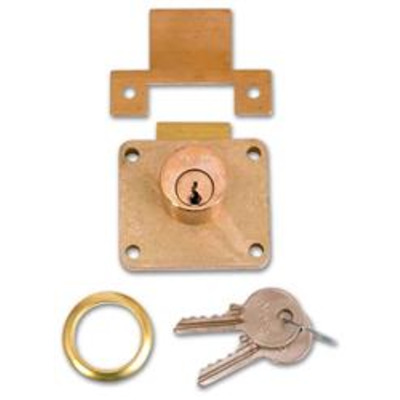 YALE 066S Cylinder Till Lock - 22mm PB KD Bagged