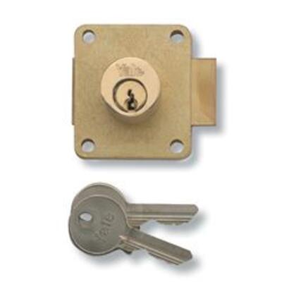 YALE 076 Cylinder Straight Cupboard Lock - 22mm SC KD Bagged