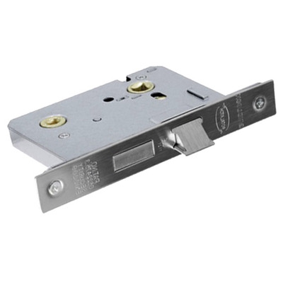 Intelligent Hardware Gridlock Bathroom Locks - Silver Or Brass Finish - BAT 76MM (3 INCH) BRASS FINISH