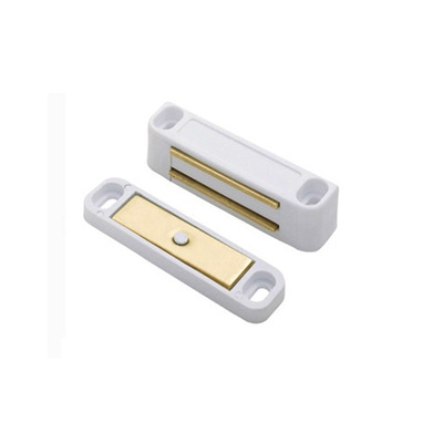 Fingertip Nylon Body Magnetic Catches (4.5 Kg Or 6 Kg Pull), White - FTD835 WHITE - 56MM (6 KG PULL)