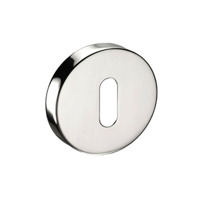 Access Hardware Standard Profile Escutcheon, Polished Or Satin Stainless Steel - A8310 POLISHED - STANDARD PROFILE (KEY HOLE)