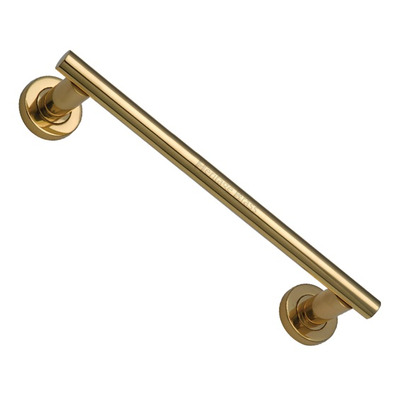 Heritage Brass Pull Handle On Rose (223mm, 280mm OR 432mm c/c), Polished Brass - V2057-AT POLISHED BRASS - 432mm c/c