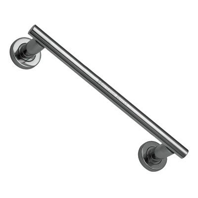 Heritage Brass Pull Handle On Rose (223mm, 280mm OR 432mm c/c), Polished Chrome - V2057-PC POLISHED CHROME - 280mm c/c
