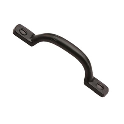 M Marcus Russell Cabinet Pull Handle (102mm, 152mm, 203mm OR 254mm Lengths), Matt Black Rustic Iron - FB1090 MATT BLACK RUSTIC IRON - 102mm Length