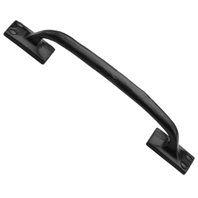 M Marcus Offset Cabinet Pull Handle (159mm, 210mm OR 260mm Lengths), Matt Black Rustic Iron - FB1145 MATT BLACK RUSTIC IRON - 159mm Length
