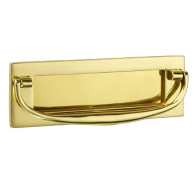 Croft Architectural Postal Knocker, 8" x 2 3/4", Various Finishes Available* - 1643-8 POLISHED CHROME