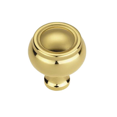 Croft Architectural Verve Cupboard Door Knob, 32mm, *Various Finishes Available - 5111 POLISHED BRASS