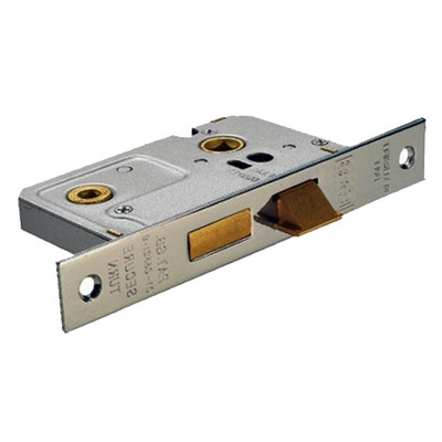 Eurospec Bathroom Locks - Silver, Or Brass Finish - BAE50 64mm (2.5 INCH) SILVER FINISH