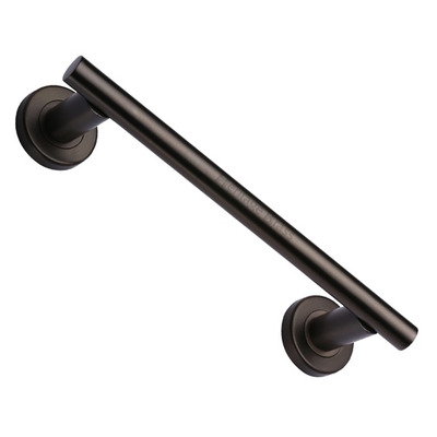 Heritage Brass Pull Handle On Rose (223mm, 280mm OR 432mm c/c), Matt Bronze - V2057-MB MATT BRONZE - 280mm c/c