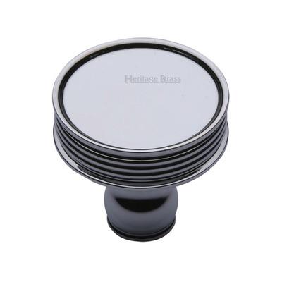 Heritage Brass Venetian Design Cabinet Knob, Polished Chrome - C4547-PC  POLISHED CHROME - 32mm