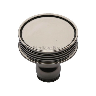 Heritage Brass Venetian Design Cabinet Knob, Polished Nickel - C4547-PNF  POLISHED NICKEL - 32mm