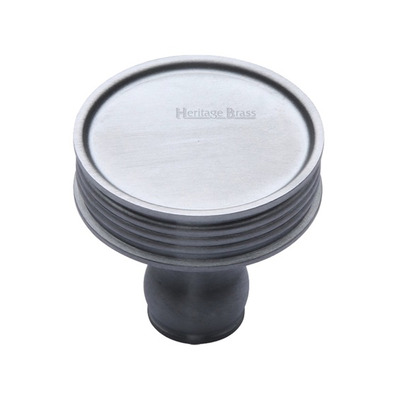 Heritage Brass Venetian Design Cabinet Knob, Satin Chrome - C4547-SC  SATIN CHROME - 32mm