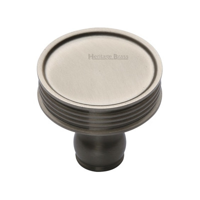 Heritage Brass Venetian Design Cabinet Knob, Satin Nickel - C4547-SN  SATIN NICKEL - 32mm