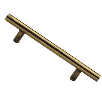 Heritage Brass T Bar Design Cabinet Pull Handle (101mm, 128mm, 160mm OR 203mm C/C), Antique Brass - C0361-AT ANTIQUE BRASS - 101mm C/C