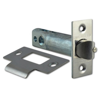 Codelocks Tubular Latch To Suit CL100 & CL200 Series Digital Lock, Stainless Steel - L13381 SATIN CHROME - 50mm