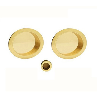 Carlisle Brass Manital Sliding Door Rose With Flush Pull (57mm Diameter), Various Finishes - ART54A SATIN CHROME - 57mm DIAMETER