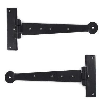 From The Anvil Penny End T-Hinge (Various Sizes), Black - 33986 (sold in pairs) 4" T-HINGE (PAIR), BLACK