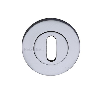 Heritage Brass Standard Key Escutcheon, Polished Chrome - RS2000-PC POLISHED CHROME
