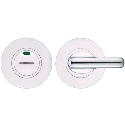 Zoo Hardware ZGS Disabled Bathroom Turn & Release With Indicator, Polished Stainless Steel - ZCS006IPS POLISHED STAINLESS STEEL
