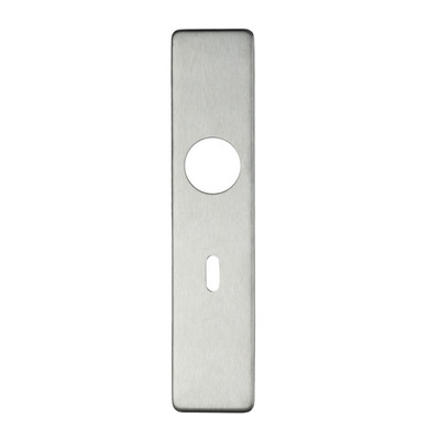 Zoo Hardware ZCS Architectural Cover Plates, Satin Stainless Steel - ZCS31SS (sold in pairs) BATHROOM LOCK COVER PLATE - DIN 78mm C/C