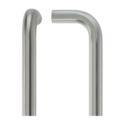 Zoo Hardware ZCSD Architectural D Pull Handle (19mm OR 21mm Bar Diameter), Satin Stainless Steel - ZCSD150BS SATIN STAINLESS STEEL - 22mm x 425mm c/c