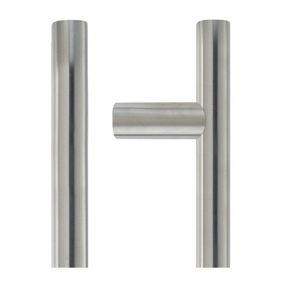 Zoo Hardware ZCSG Architectural Guardsman Pull Handles (19mm OR 21mm Bar Diameter), Satin Stainless Steel - ZCSG300BS SATIN STAINLESS STEEL - 22mm x 300mm c/c