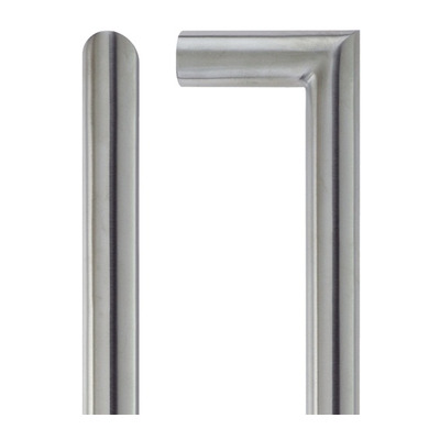 Zoo Hardware ZCS2M Contract Mitred Pull Handles (19mm Bar Diameter), Satin Stainless Steel - ZCS2M150BS SATIN STAINLESS STEEL - 19mm x 425mm c/c