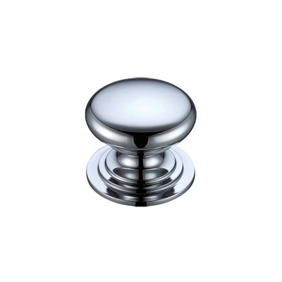 Zoo Hardware Fulton & Bray Victorian Cupboard Knob, Polished Chrome - FCH01CP POLISHED CHROME - 38mm