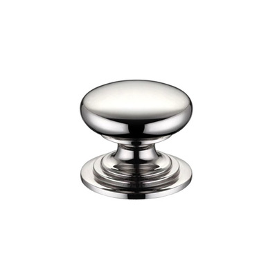 Zoo Hardware Fulton & Bray Victorian Cupboard Knob, Polished Nickel - FCH01PN POLISHED NICKEL - 32mm