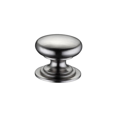 Zoo Hardware Fulton & Bray Victorian Cupboard Knob, Satin Nickel - FCH01SN SATIN NICKEL - 32mm