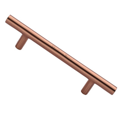 Heritage Brass T Bar Design Cabinet Pull Handle (101mm, 128mm, 160mm OR 203mm C/C), Satin Rose Gold - C0361-SRG SATIN ROSE GOLD - 101mm C/C