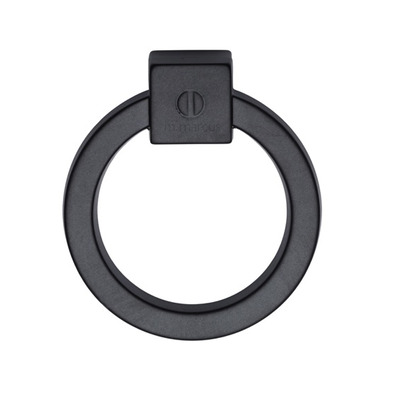 M Marcus Ring Pull Industrial Cabinet Knob, Matt Black - VF163 60-BLK MATT BLACK (VF163 60-BLK)