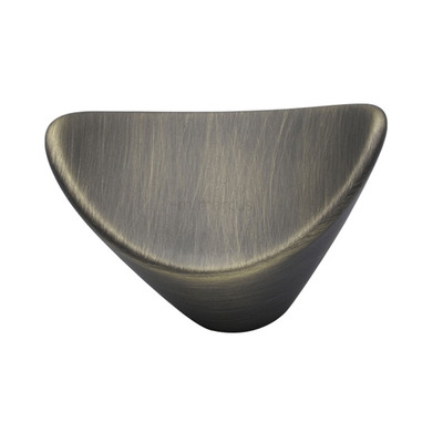 M Marcus Calyx Industrial Cabinet Knob, Distressed Brass - VF392 38-DB DISTRESSED BRASS