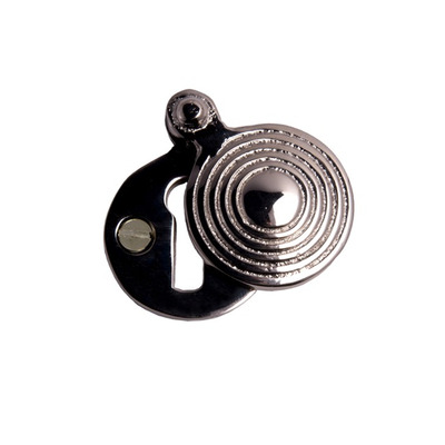 Cardea Ironmongery Cavendish Reeded Standard Profile Covered Escutcheon, Polished Nickel - AA046PN POLISHED NICKEL