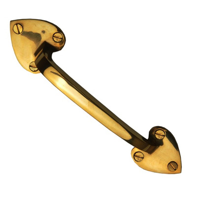 Cardea Ironmongery Traditional Pull Handle (200mm), Unlacquered Brass - AN140UNL UNLACQUERED BRASS