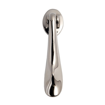 Cardea Ironmongery Slipper Shape Door Knocker (195mm x 47mm), Polished Nickel - AX003PN POLISHED NICKEL