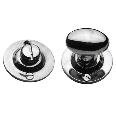 Cardea Ironmongery Bathroom Turn & Release, Polished Nickel - BT038PN POLISHED NICKEL
