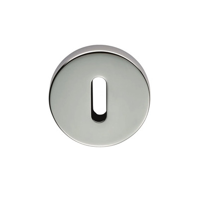 Carlisle Brass Cebi Round Standard Profile Escutcheons, Polished Chrome - CEB003PC POLISHED CHROME - STANDARD PROFILE (KEY HOLE)