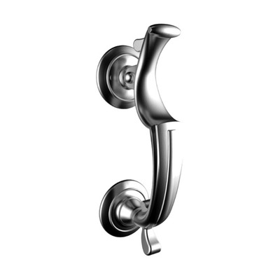 Carlisle Brass Doctor Door Knocker, Satin Chrome - M45SC SATIN CHROME