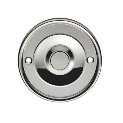 Carlisle Brass Round Bell Push, Polished Chrome - AQ30CP POLISHED CHROME