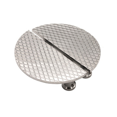 Spira Brass Diamond Half Moon Cupboard Pull Handles (96mm C/C), Polished Chrome - SB2404CH (sold in pairs) POLISHED CHROME - 94mm c/c