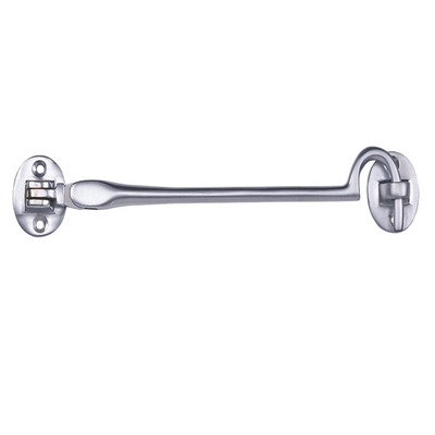 Carlisle Brass Heavyweight Silent Pattern Cabin Hooks (Various Sizes), Satin Chrome - AA62SC SATIN CHROME - 254mm